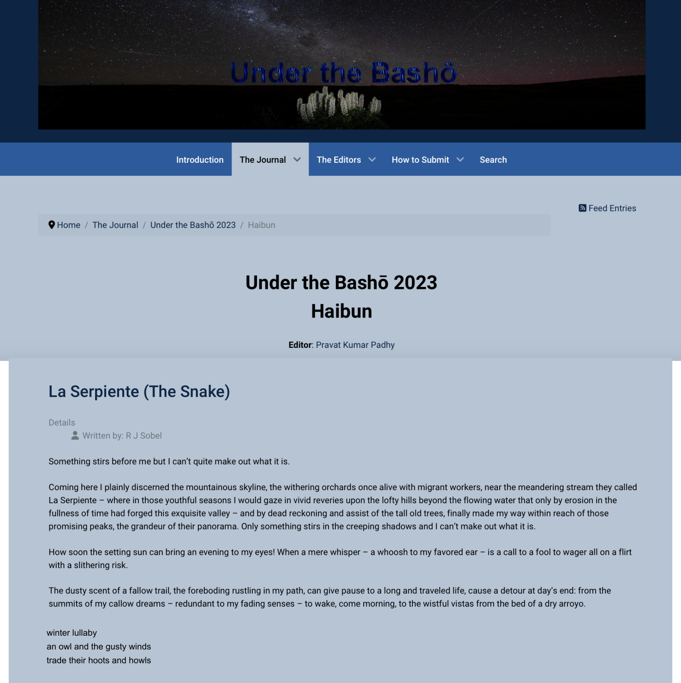 Under the Basho - La Serpiente thumbnail